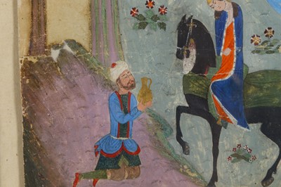 Lot 148 - SHIRIN VISITING FARHAD AT MOUNT BISOTUN Iran,...