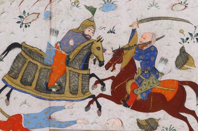 Lot 151 - THE BATTLE OF BARIR AND YAZID Iran, late 15th...