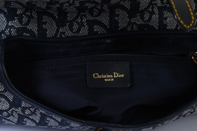 Lot 179 - Christian Dior Blue Canvas Saddle Bag, early...
