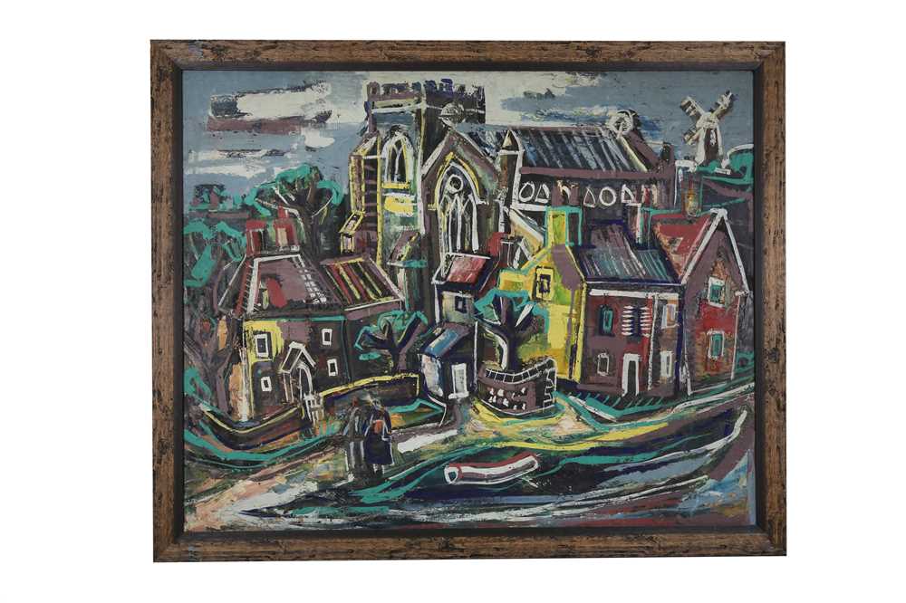 Lot 285 - BRITISH SCHOOL (LATE 20TH CENTURY) Cityscape...