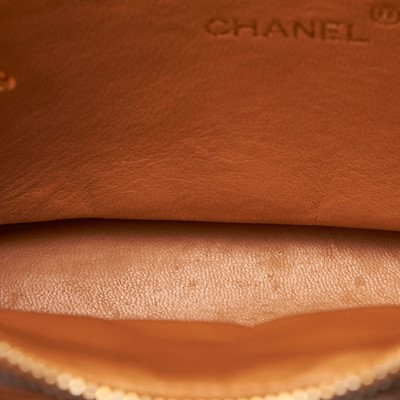 Lot 57 - Chanel Cognac Ostrich Shoulder Bag, c.