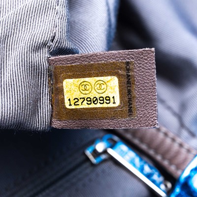 Lot 164 - Chanel Metallic Blue Modern Chain Tote, c....