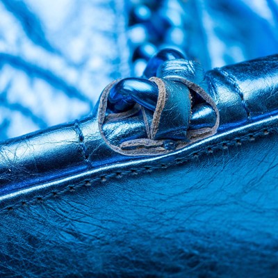 Lot 164 - Chanel Metallic Blue Modern Chain Tote, c....