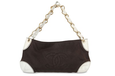 Lot 434 - Chanel Olsen Style Canvas Bag, c.2003-2004,...