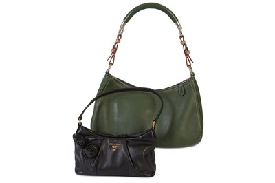 Lot 427 - Two Prada Bags, including green and tan...