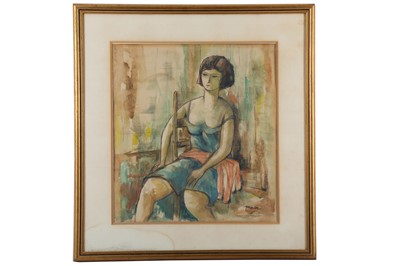 Lot 266 - JULES PASCIN (BULGARIAN 1885-1930) A seated...