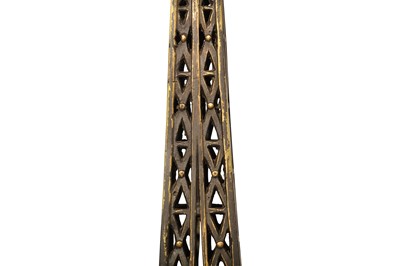 Lot 90 - A GIILT AND PATINATED BRONZE NOVELTY EIFFEL...