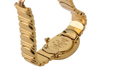 Lot 384 - CARTIER. A LADIES 18K YELLOW GOLD...