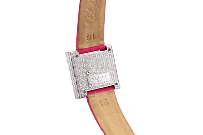 Lot 388 - CHOPARD. A LADIES 18K WHITE GOLD WITH DIAMONDS...
