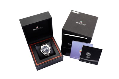 Lot 347 - TAG HEUER  A MEN'S STAINLESS STEEL AUTOMATIC...