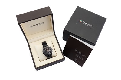 Lot 346 - TAG HEUER. A MEN'S STAINLESS STEEL AUTOMATIC...