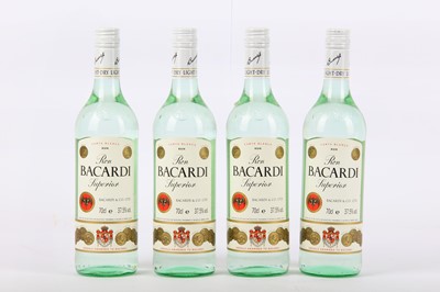 Lot 741 - 4 Bottles of Bacardi White rum. 70cl 37.5%...