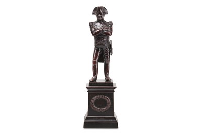 Lot 681 - A 19th century bronze figure of Napoleon the...