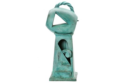 Lot 634 - Philip King (British) 'The Watcher' Patinated...