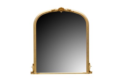 Lot 361 - A Victorian style gilt overmantel mirror or...