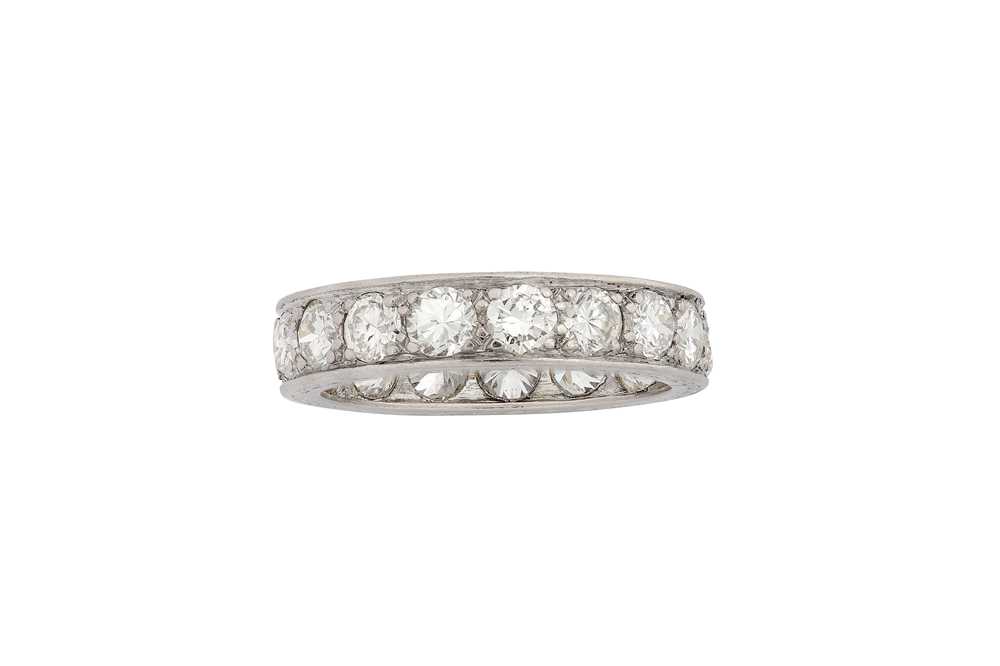 Lot 138 - A diamond eternity ring Pavé-set with a...