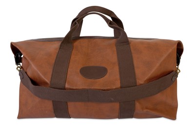 Lot 448 - Mulberry Brown Scotchgrain Travel Bag, coated...