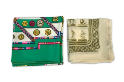 Lot 11 - Two Hermes Silk Scarves, to include 'Le Jeu Du...