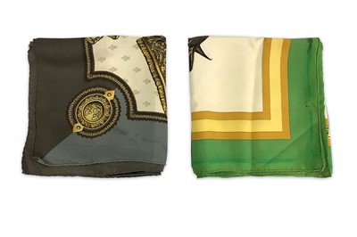 Lot 13 - Two Hermes Silk Scarves, to include a cat...