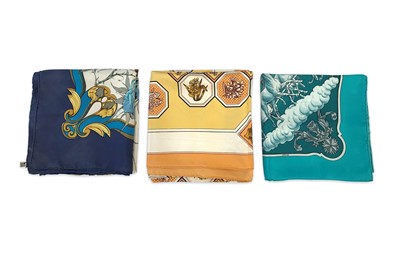 Lot 14 - Three Hermes Silk Scarves, to include an...