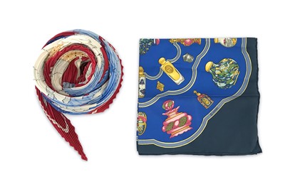 Lot 15 - Hermes Handkerchief and 'Fleurs de Lotus'...