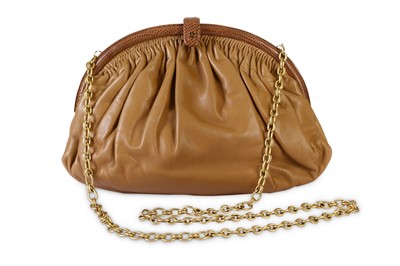 Lot 71 - Chanel Caramel Leather Ruched Bag, 1980s, soft...