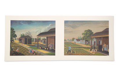 Lot 533 - A CHINESE ALBUM OF TWELVE PAINTINGS...