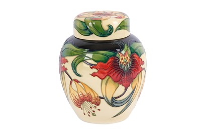 Lot 27 - Moorcroft Pottery - A large ginger jar in the...