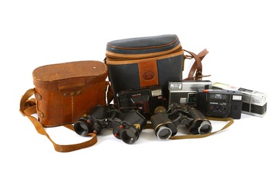 Lot 954a - A Selection of Binoculars, Cameras, Flash...