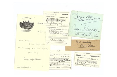 Lot 48 - Autograph Collection.- Actors and Composers A...
