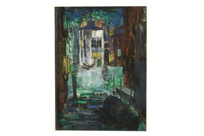 Lot 75A - IRENE HALLIDAY (b.1931) Venetian waterways...