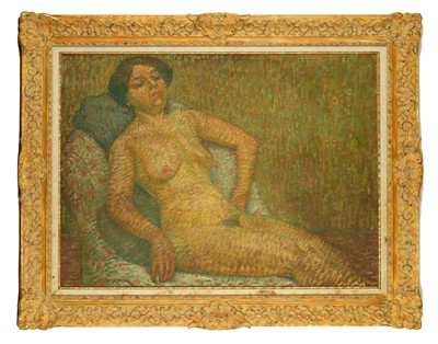 Lot 77A - FOLLOWER OF MAXIMILIEN LUCE (1858-1941) Seated...