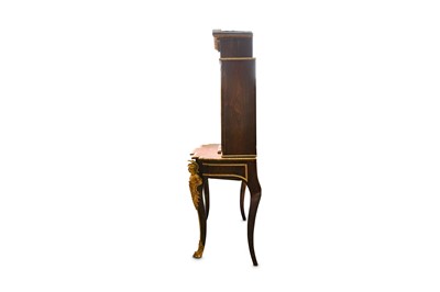 Lot 19 - A LATE 19TH CENTURY FRENCH ROSEWOOD AND GILT...