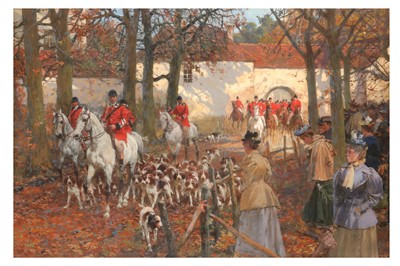 Lot 128 - GEORG KARL KOCH (GERMAN 1857-1930) The hunt...