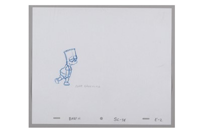 Lot 553a - Groening (Matt) Homer & Bart Simpson original...