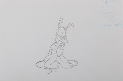 Lot 555 - Disney Studios Goofy & Pluto 3 original pencil...