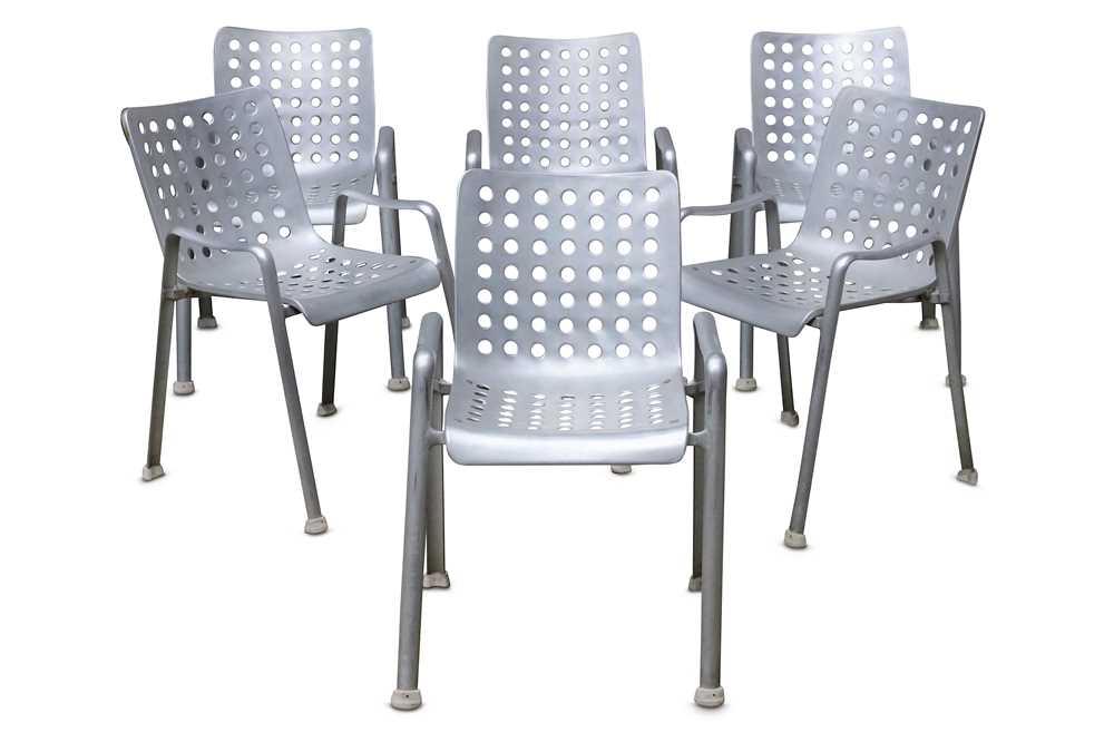 Lot 44 - DR HANS CORAY: A set of six LANDI Chairs,...