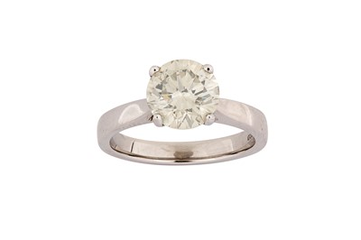 Lot 221 - WITHDRAWN A diamond single-stone ring The...