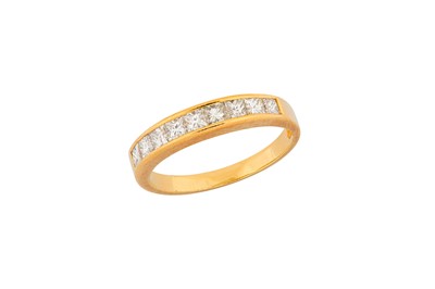 Lot 112 - A half-hoop diamond ring, by Tiffany & Co. The...