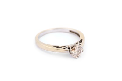 Lot 306 - A diamond single-stone ring, diamond approx. 0....