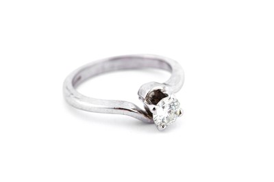 Lot 298 - A diamond single-stone ring, mounted in 18ct...