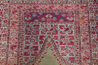 Lot 26 - AN 18TH.CENTURY GHIORDES PRAYER RUG, TURKEY...