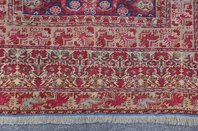 Lot 26 - AN 18TH.CENTURY GHIORDES PRAYER RUG, TURKEY...