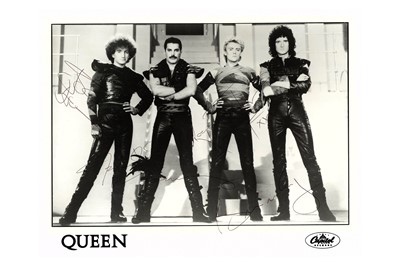 Lot 237 - Queen Black and white promotional photograph...