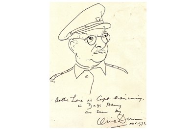 Lot 108 - Dad's Army.- Clive Dunn Original black ink...
