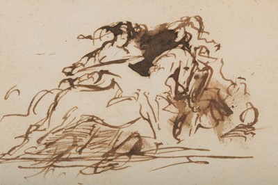 Lot 42 - SIR DAVID WILKIE (SCOTTISH 1785-1841) Warriors...