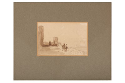 Lot 61 - DAVID COX SNR (BRITISH 1783-1859) On the...