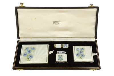 Lot 130 - A cased George VI sterling silver and...