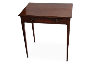 Lot 329 - A George III mahogany single drawer side table...