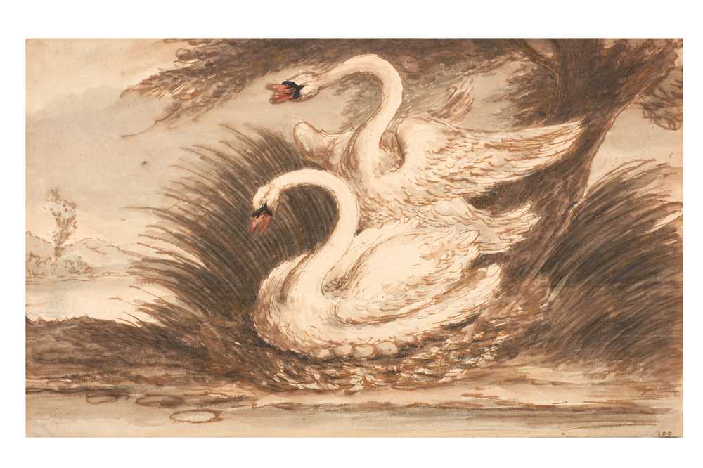 Lot 33 - SAWREY GILPIN (BRITISH 1733-1807) Swans...